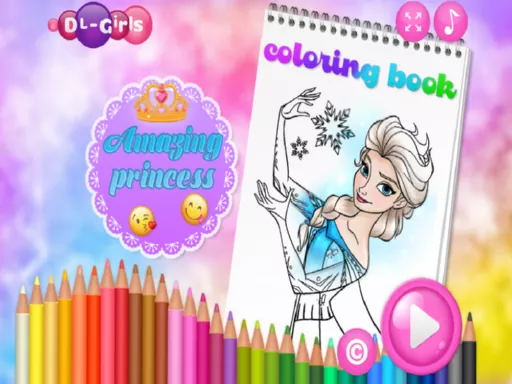 Amazing Princess Coloring Book