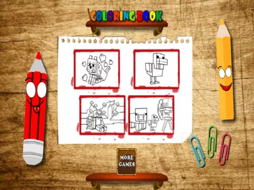 Back To School Coloring Book Minecraft