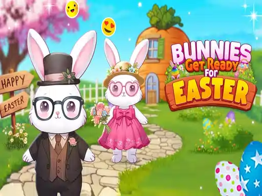 Bunnies Get Ready For Easter