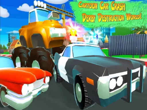 Cartoon Car Crash Derby Destruction World