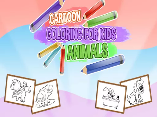 Cartoon Coloring For Kids Animals