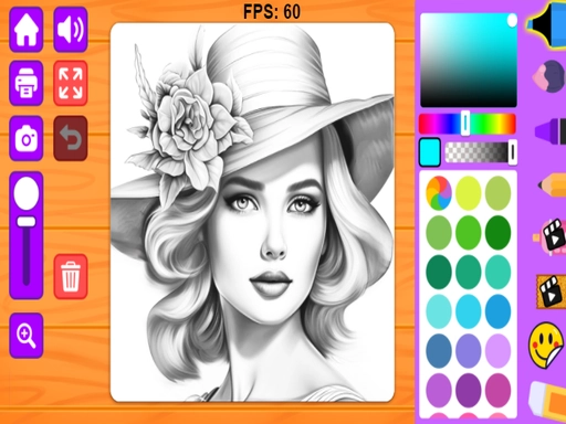 Charming Girls Coloring