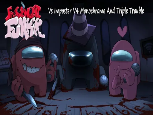 Friday Night Funkin' Vs Imposter V4 Monochrome And Triple Trouble