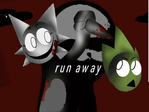 Friday Night Funkin' X Sprunki Run Away Wenda Vs Pico