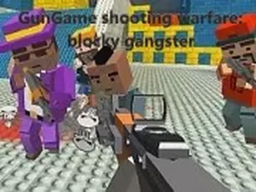 GunGame Shooting Warfare: Blocky Gangster