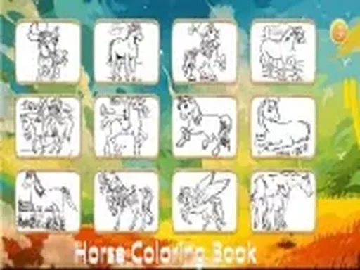 Horse Coloring Book