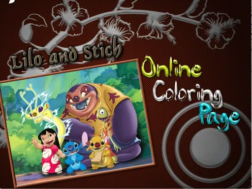 Lilo And Stich Online Coloring Page
