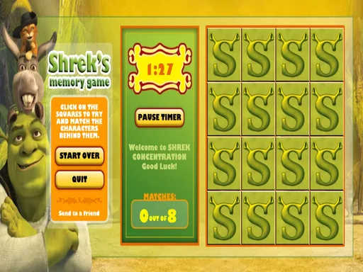 Shrek's Memory Game