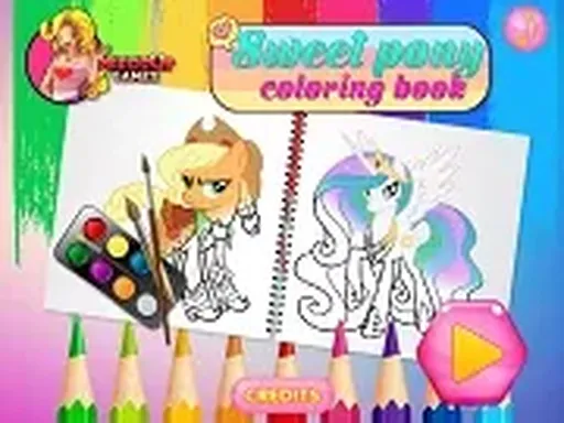 Sweet Pony Coloring Book